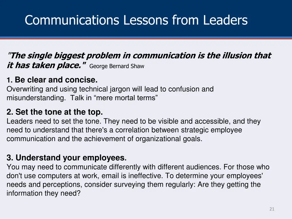 communications lessons from leaders