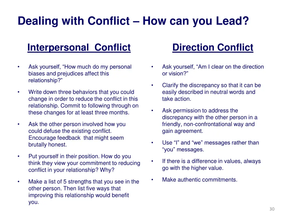 dealing with conflict how can you lead 1