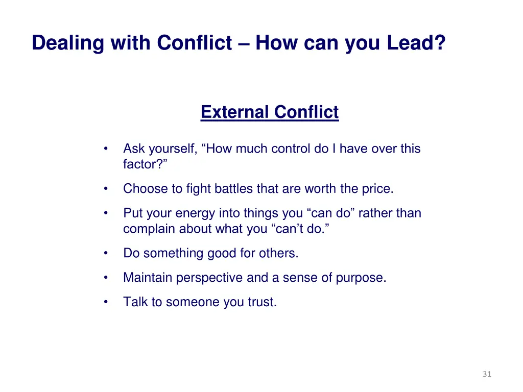 dealing with conflict how can you lead 2