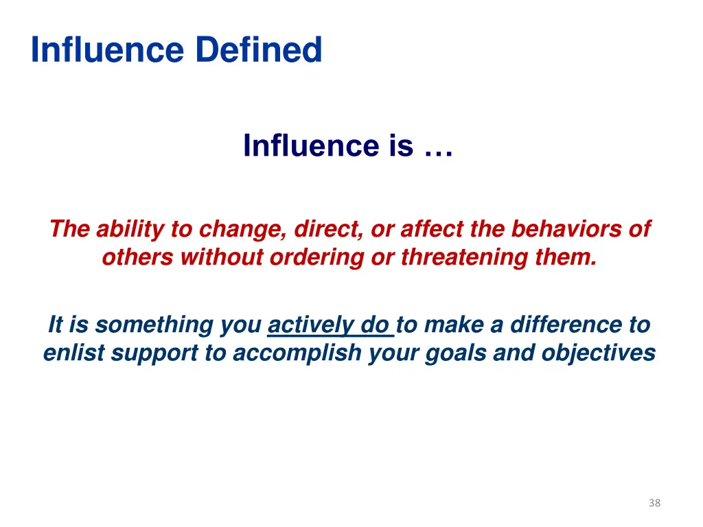 influence defined