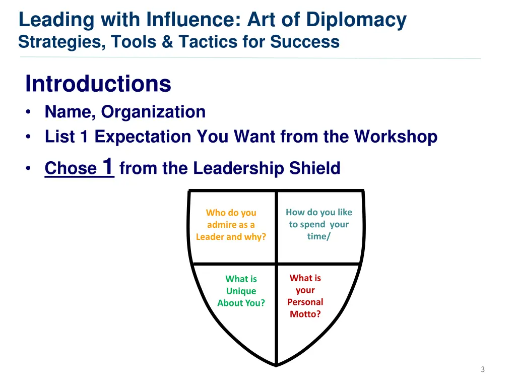 leading with influence art of diplomacy 2