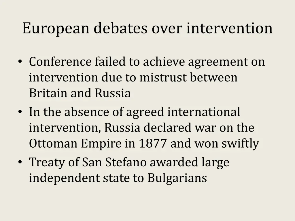 european debates over intervention 1