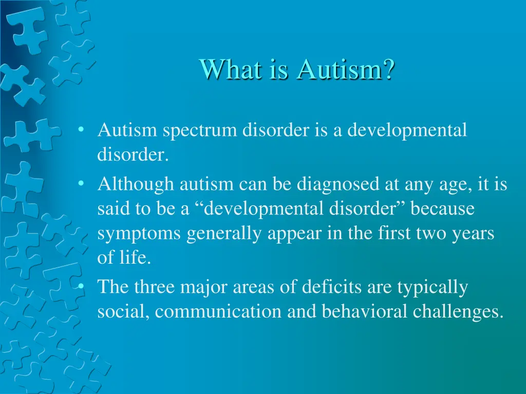 what is autism