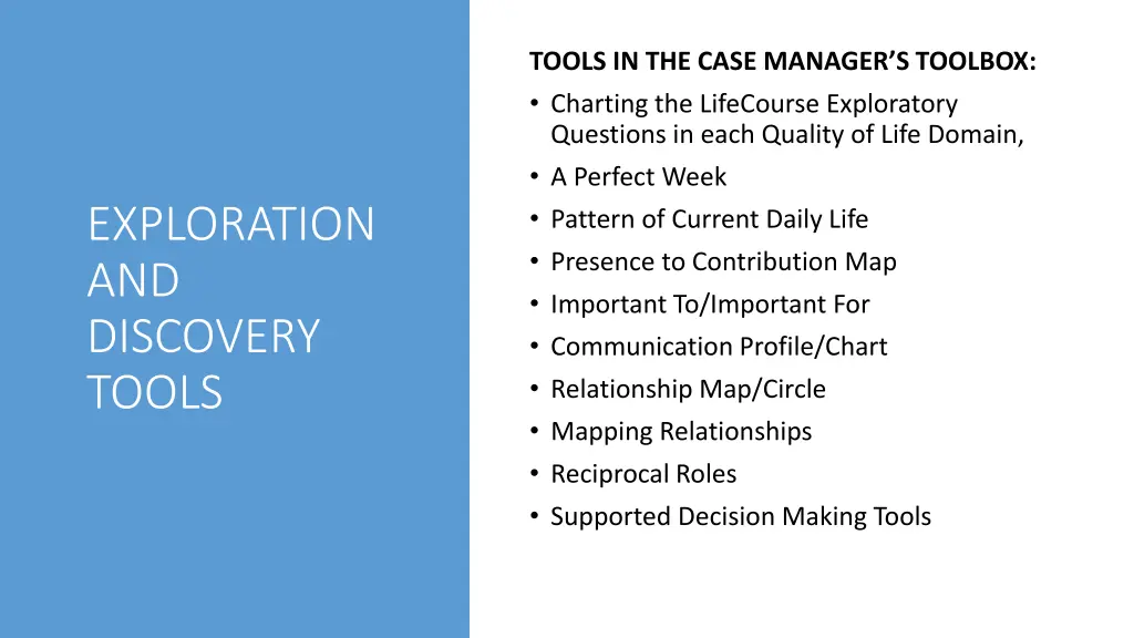 tools in the case manager s toolbox charting