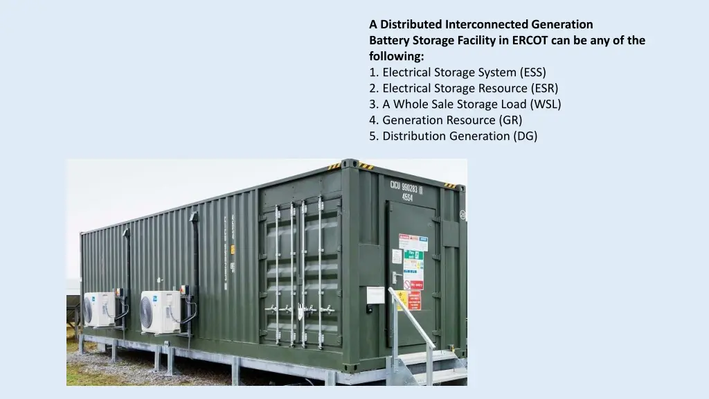 a distributed interconnected generation battery