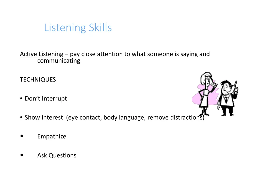 listening skills