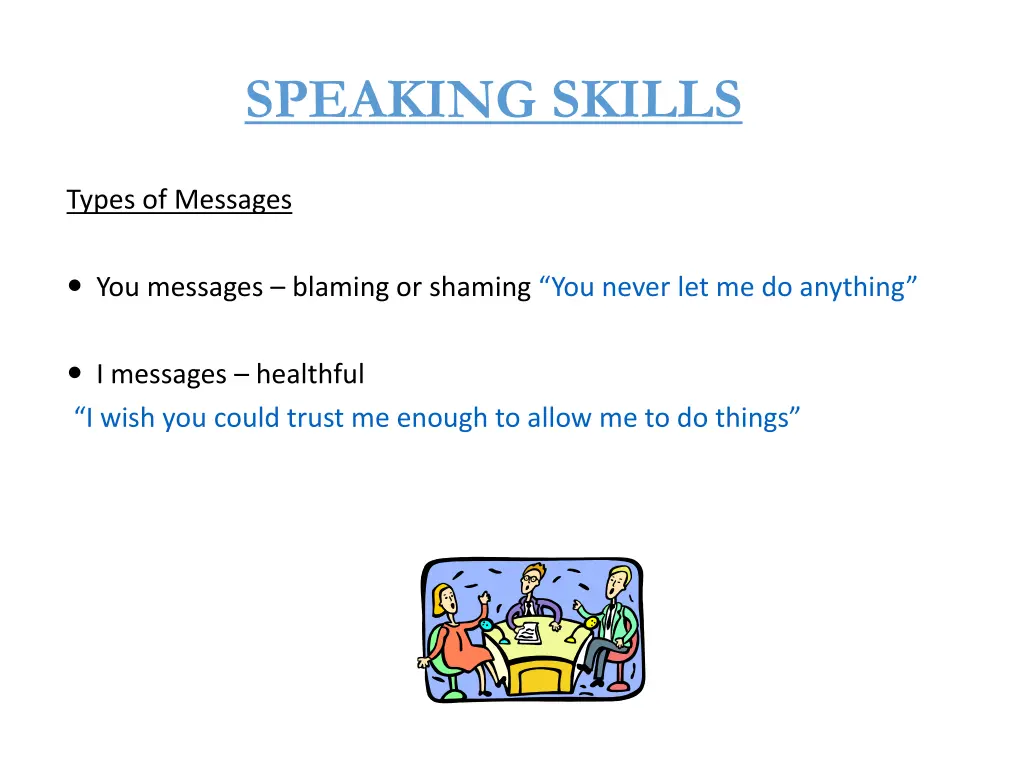 speaking skills