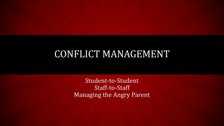 conflict management