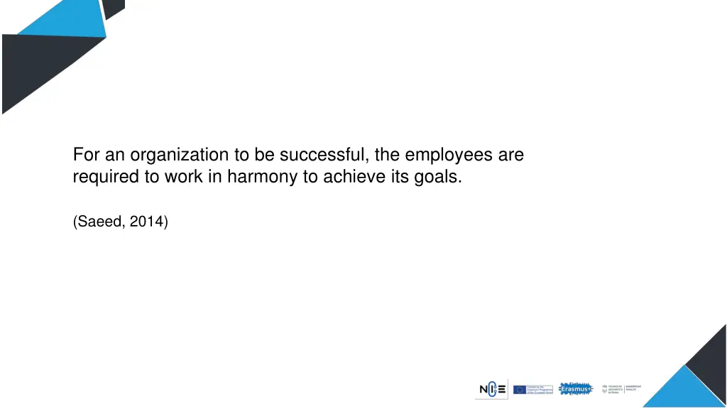 for an organization to be successful