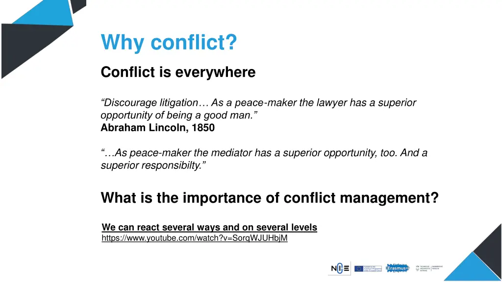 why conflict