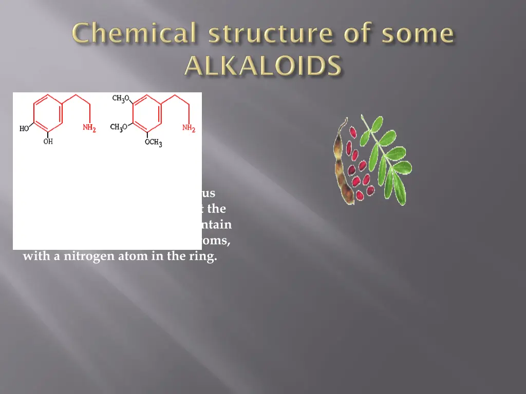 alkaloids include literally thousands of bitter