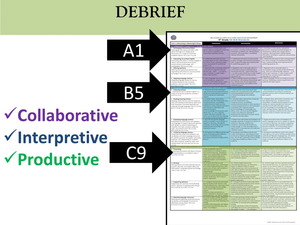 debrief