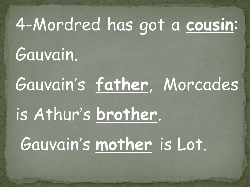 4 mordred has got a cousin gauvain gauvain