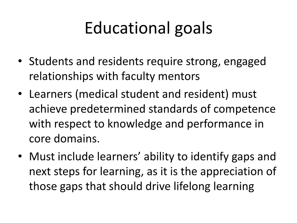 educational goals 1