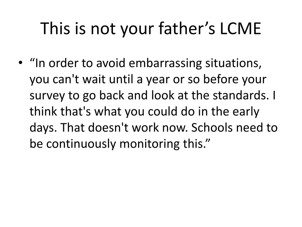 this is not your father s lcme