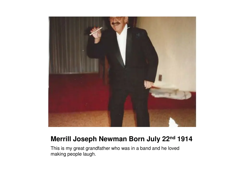 merrill joseph newman born july 22 nd 1914