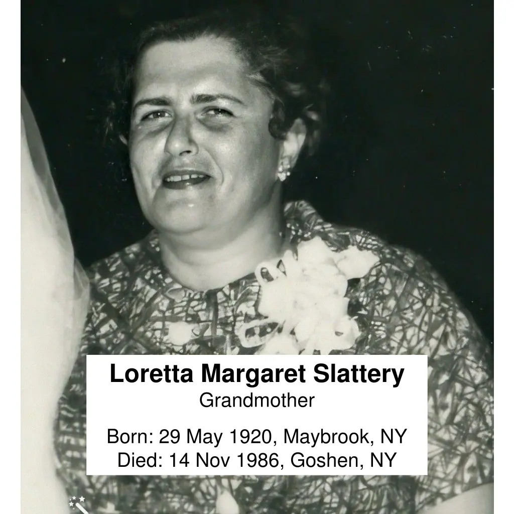 loretta margaret slattery grandmother