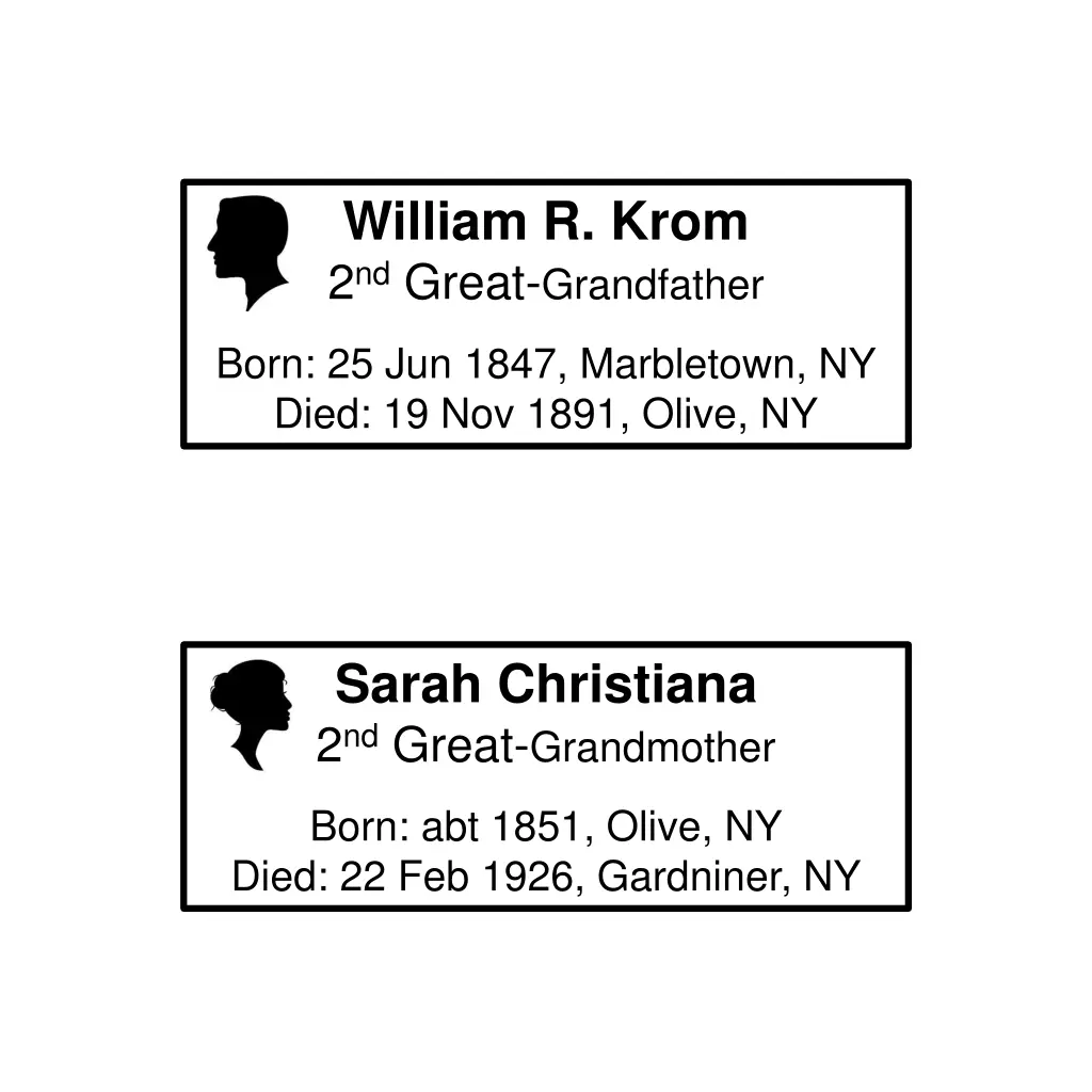 william r krom 2 nd great grandfather