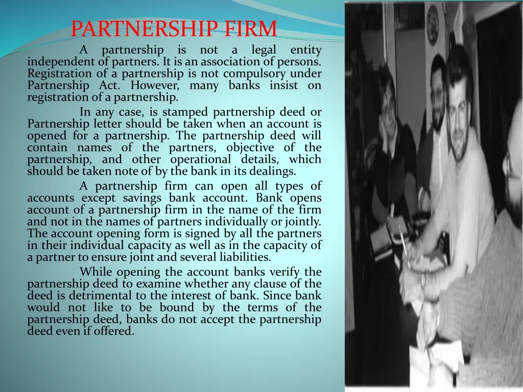 partnership firm a partnership independent