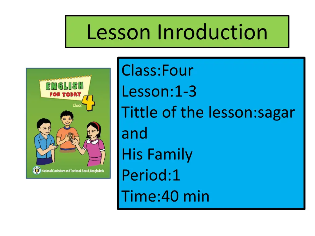 lesson inroduction