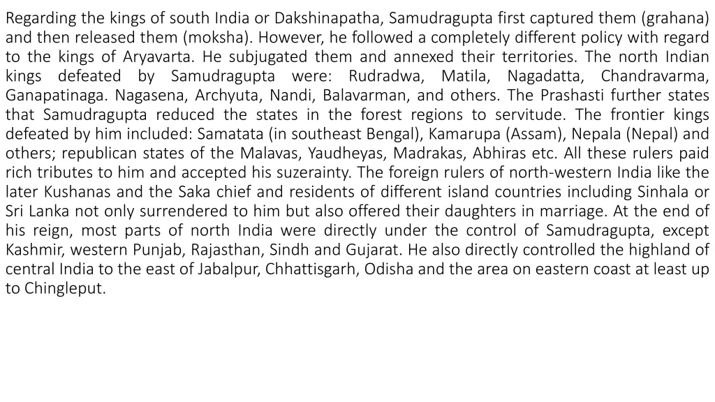 regarding the kings of south india