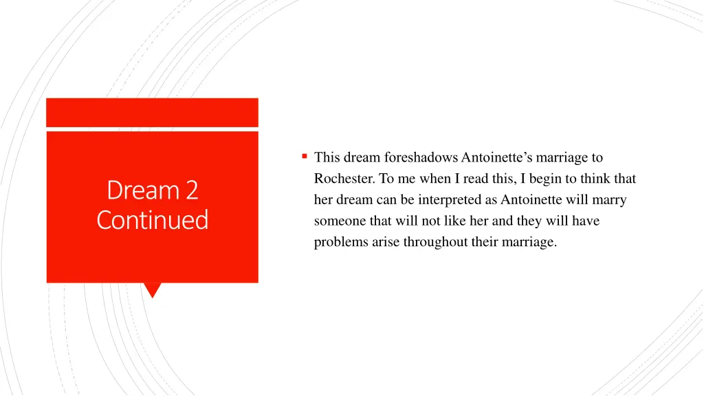 this dream foreshadows antoinette s marriage