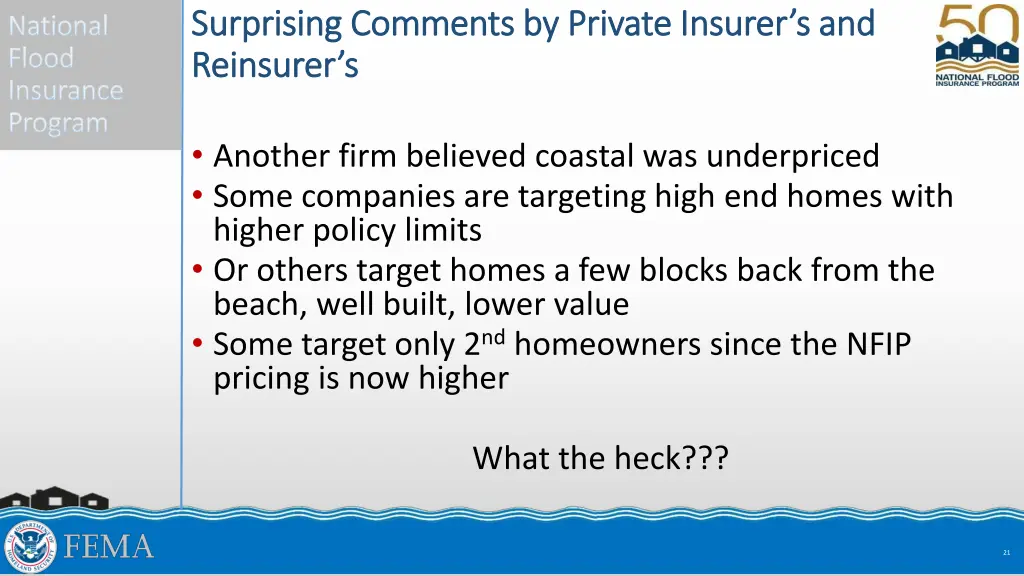 surprising comments by private insurer 1