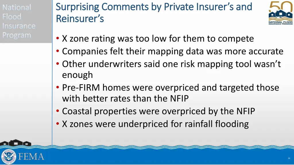 surprising comments by private insurer