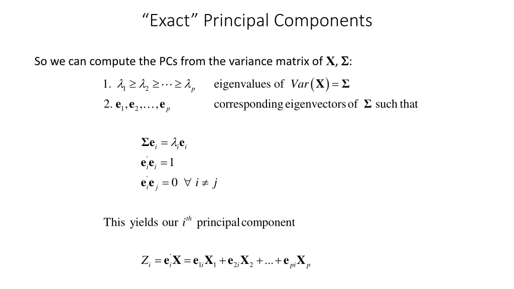 exact principal components 4