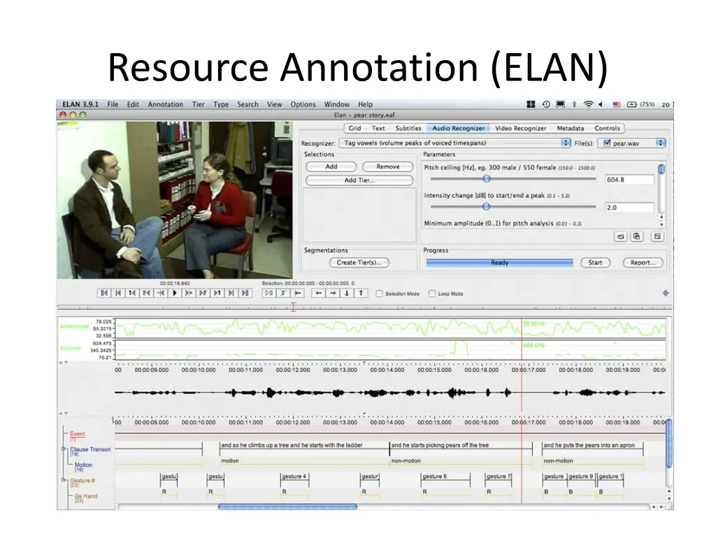 resource annotation elan