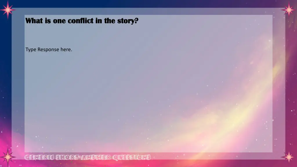 what is one conflict in the story what