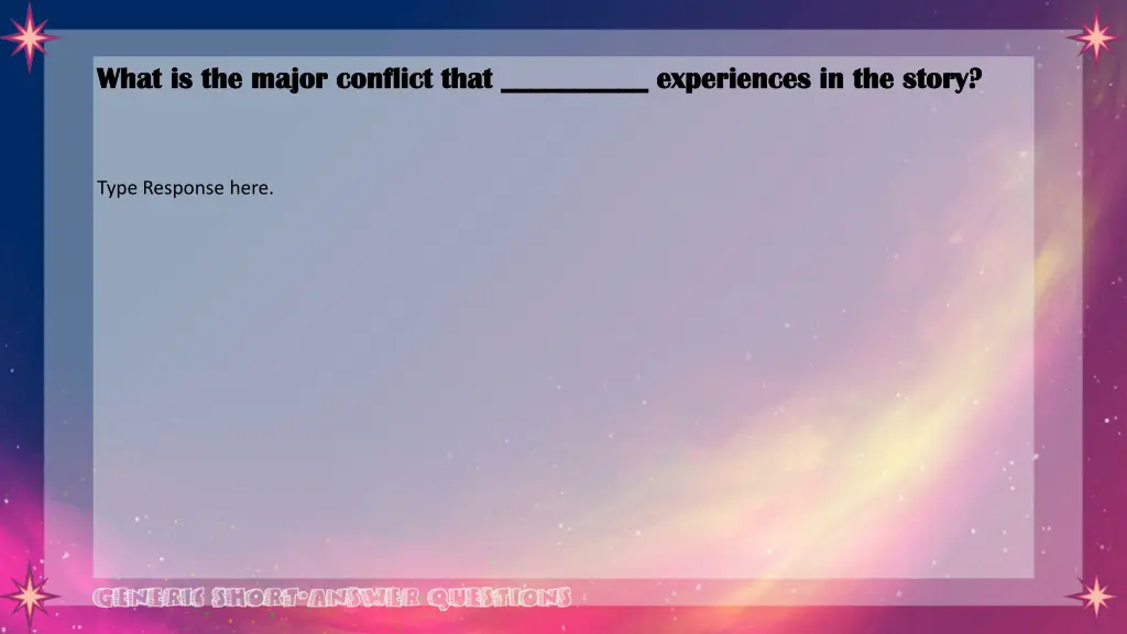 what is the major conflict that experiences