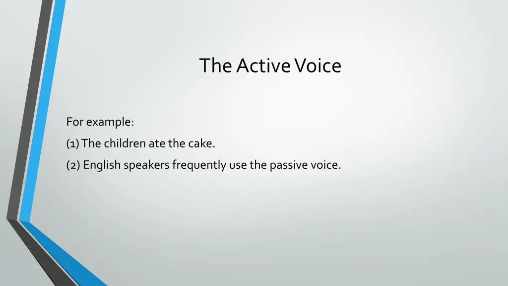 the active voice