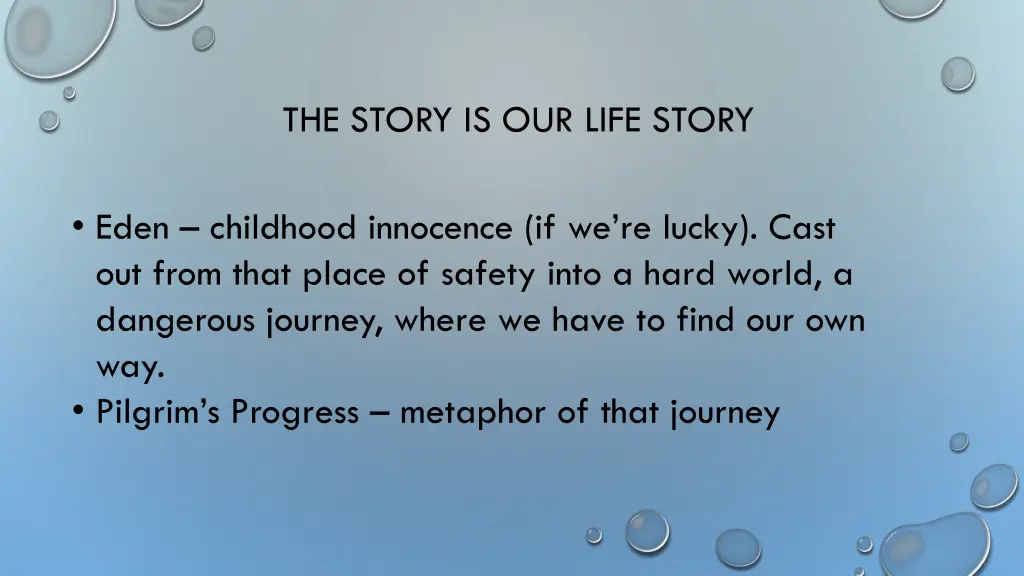 the story is our life story