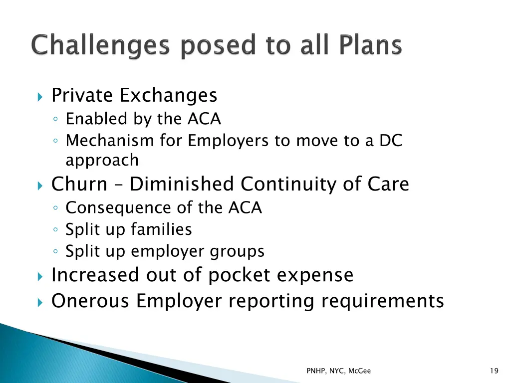 private exchanges enabled by the aca mechanism