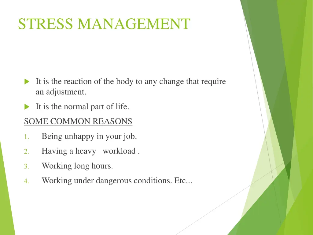 stress management 1