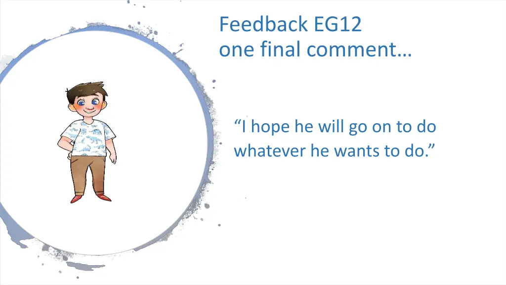 feedback eg12 one final comment