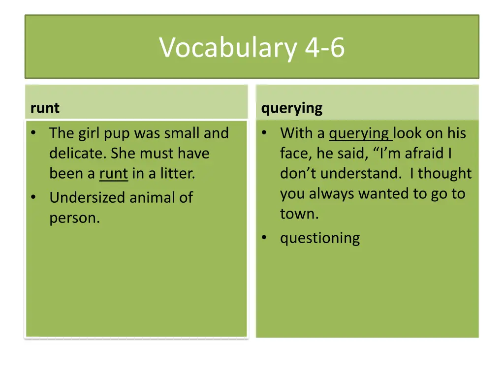 vocabulary 4 6