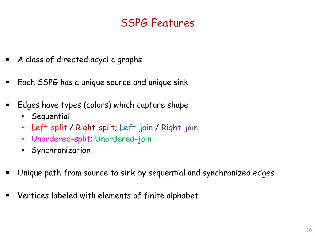 sspg features