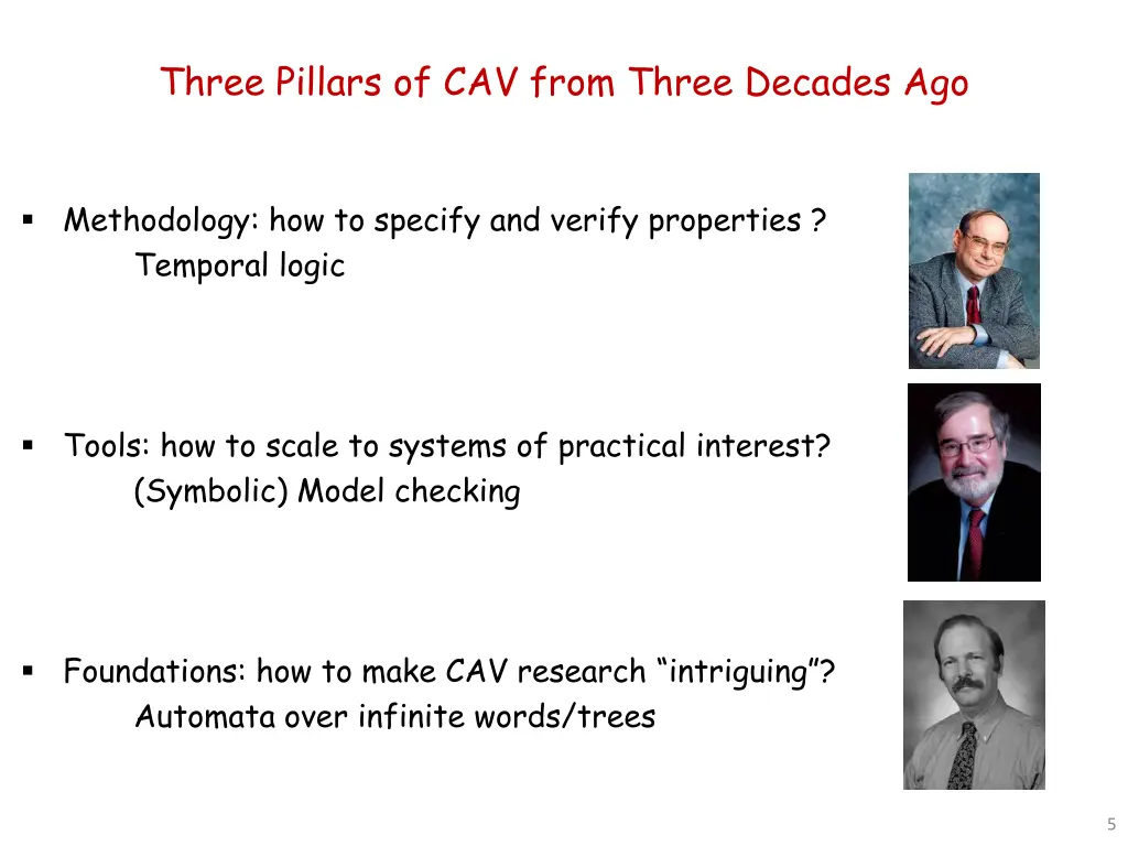 three pillars of cav from three decades ago