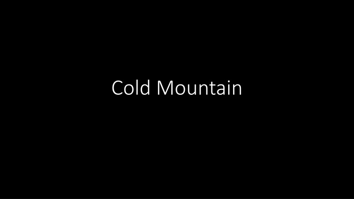 cold mountain