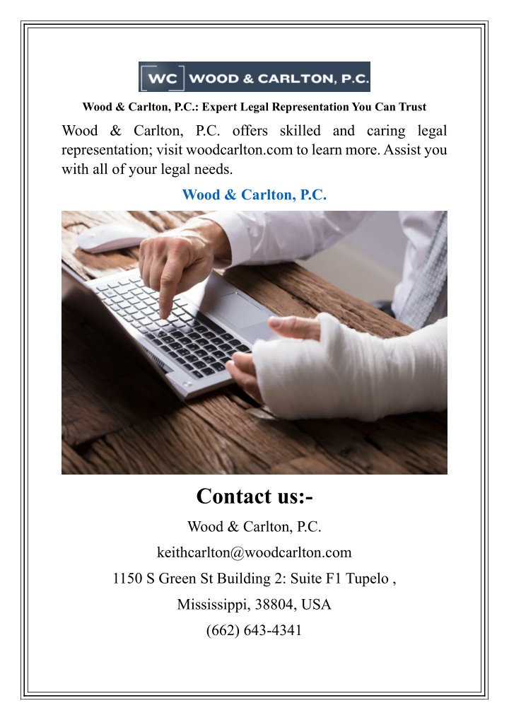 wood carlton p c expert legal representation