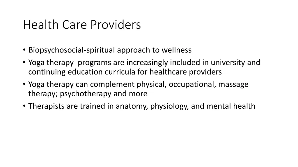 health care providers