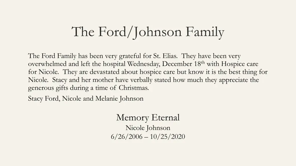 the ford johnson family