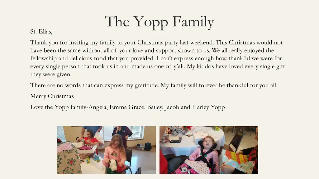 the yopp family