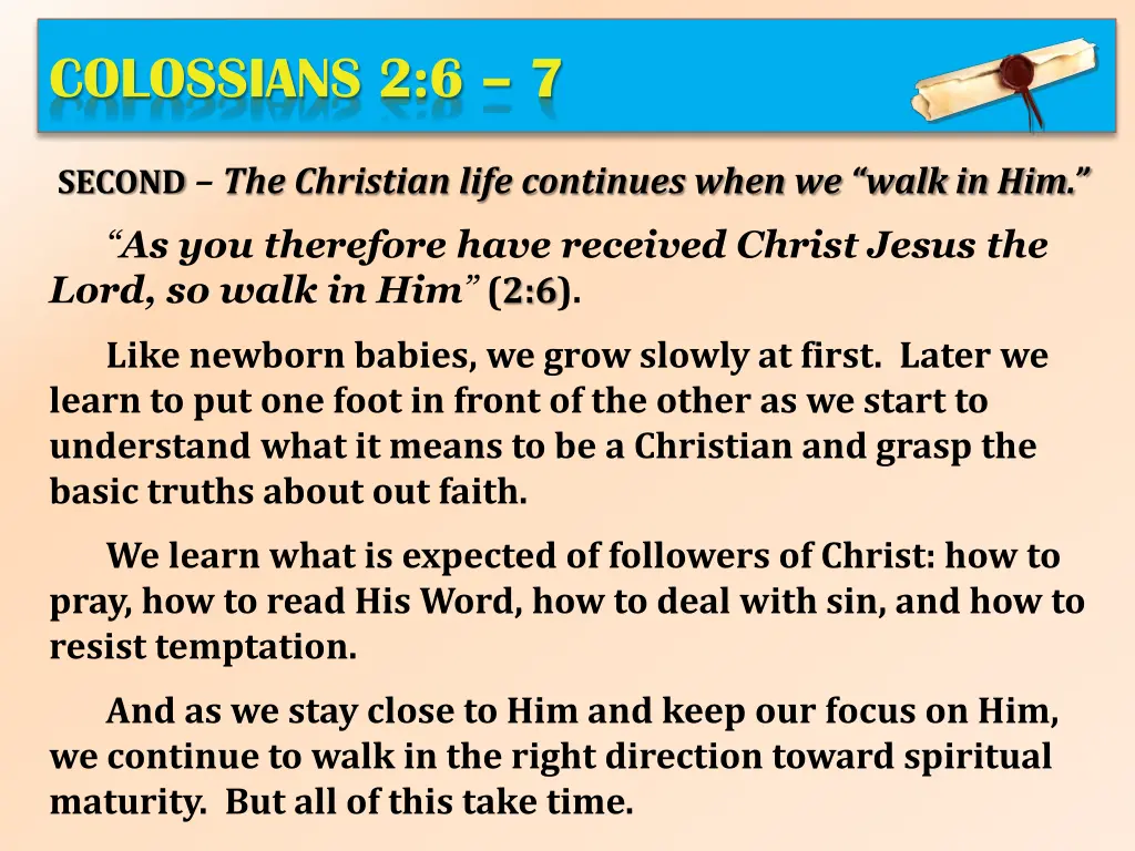 colossians 2 6 7 3