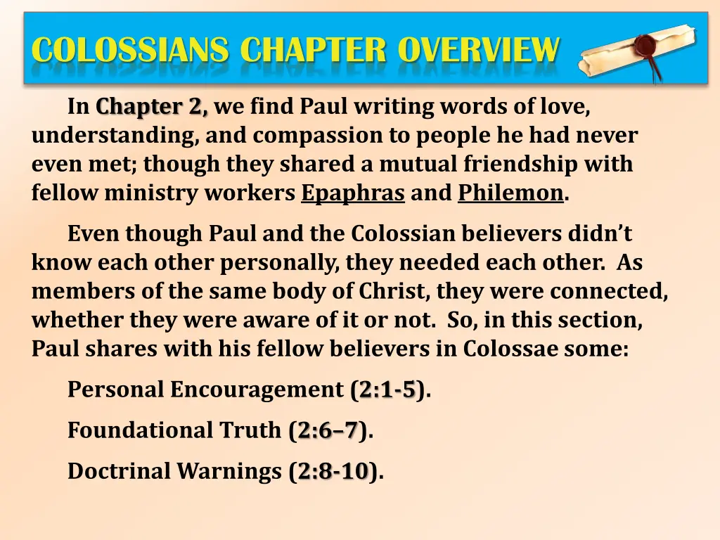 colossians chapter overview