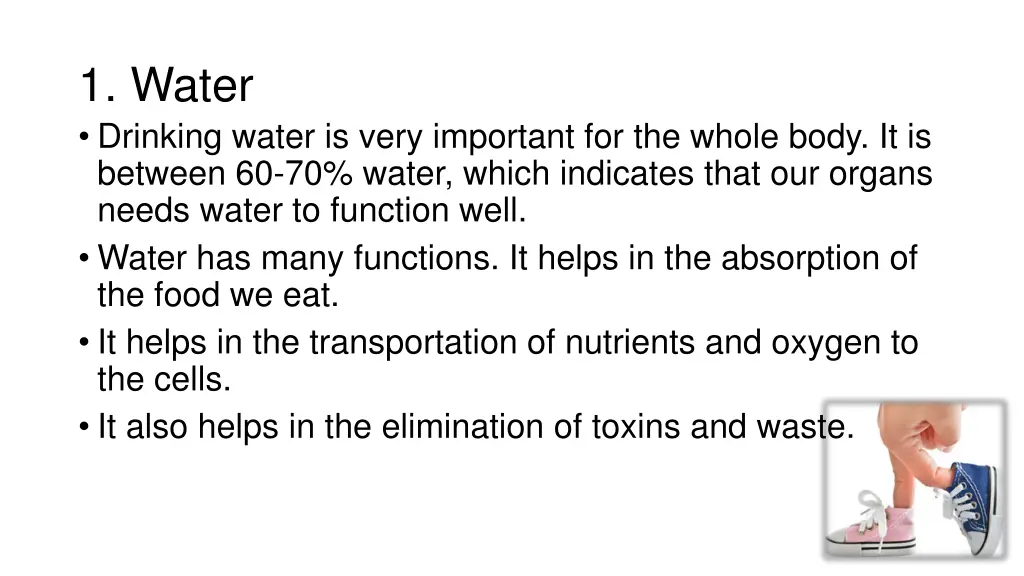 1 water drinking water is very important