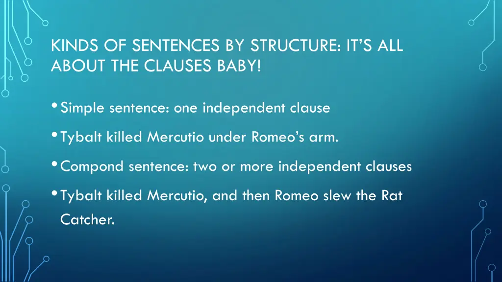 kinds of sentences by structure it s all about