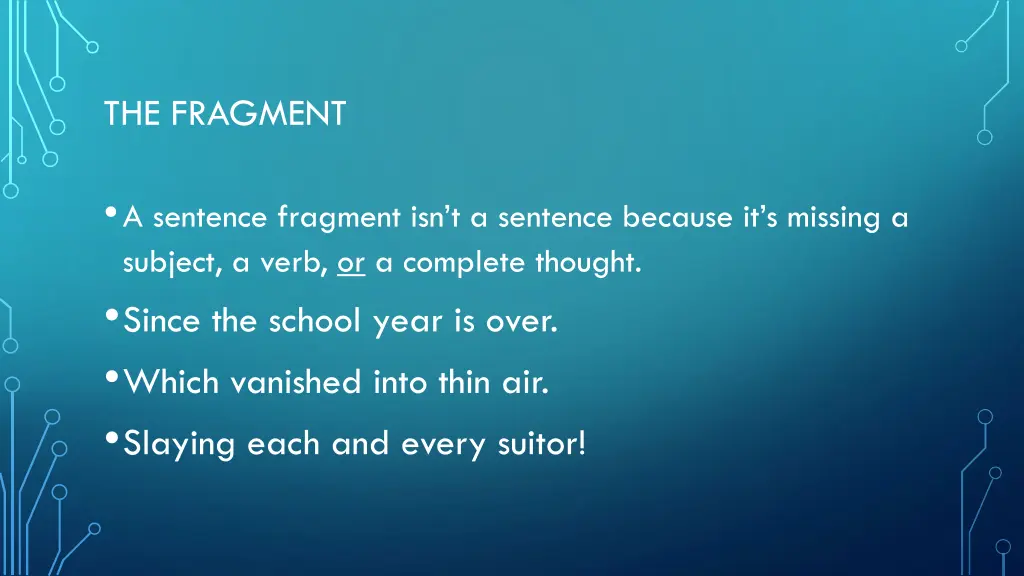 the fragment